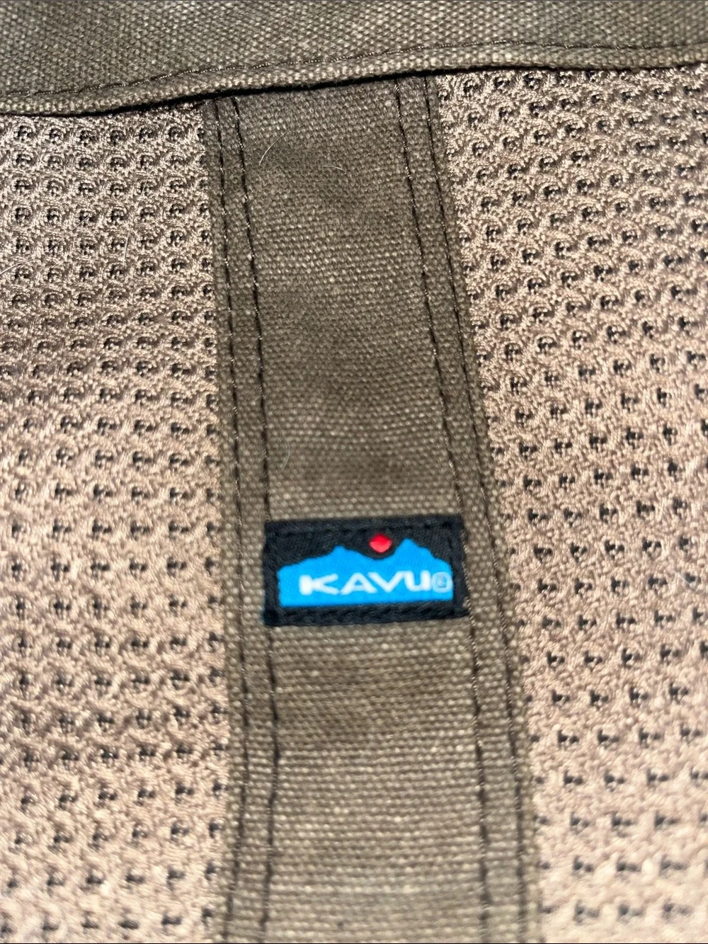 Kavu Gorpcore Brown Woven-Panel Carryall Tote‎